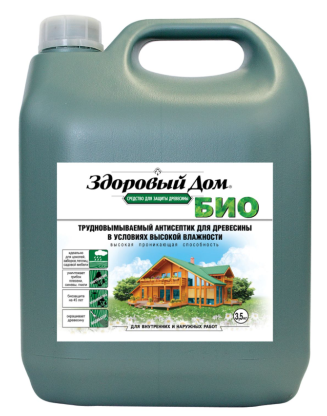 Антисептик Здоровый дом БИО желто-зеленый 3,5кг