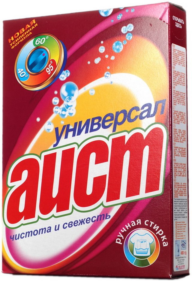 Порошок стиральный АИСТ 400г универсал4301020016- купить в АПлайн