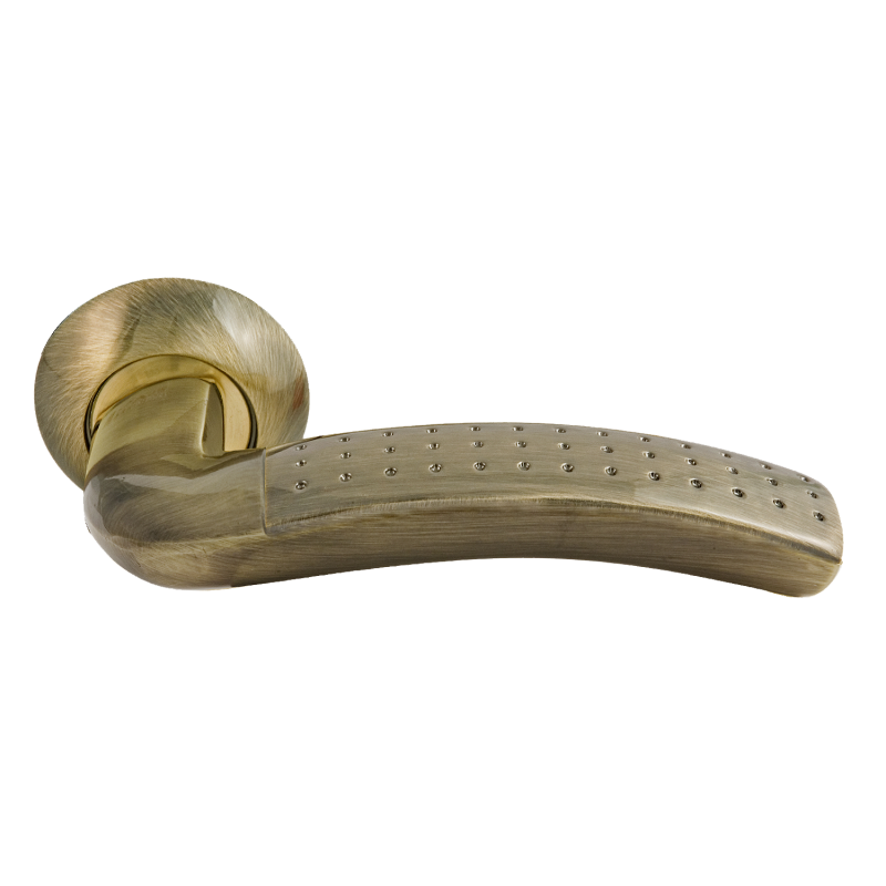 Ручки дверные на розетке старая бронза "НОРА"  AL 96А AL круглое осн. _