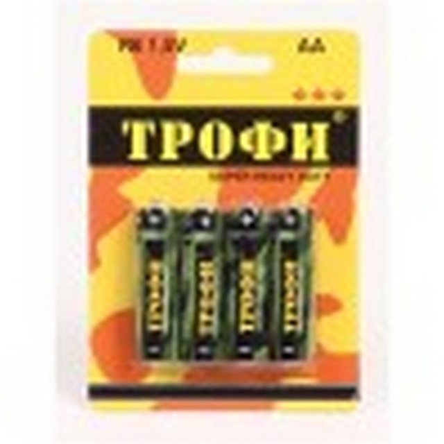 Элемент питания АА солевой (R6) Трофи 1,5V, 4шт. -  - купить в АПлайн