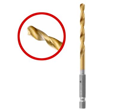 Сверло Hammer Flex 202-105 DR MT 3мм*61/33мм металл, DIN 338, HSS-G, TIN, 2шт.