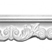 Плинтус потолочный инжекционный "Мартин-Пласт" с фигурным краем 2м 6023 (70)