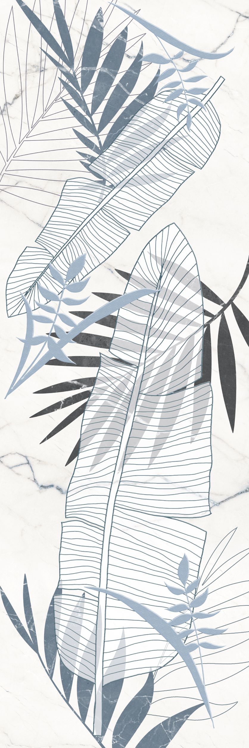 Плитка облицовочная Спарк 1Д серый 30х90см