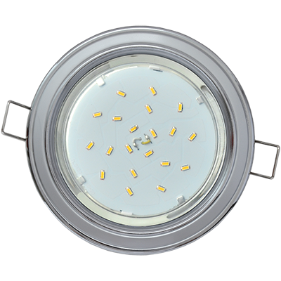 СВЕТИЛЬНИК ВСТР. GX53 "ECOLA" GX53-Н4 ХРОМ 38Х106 FС53H4ECB /160/