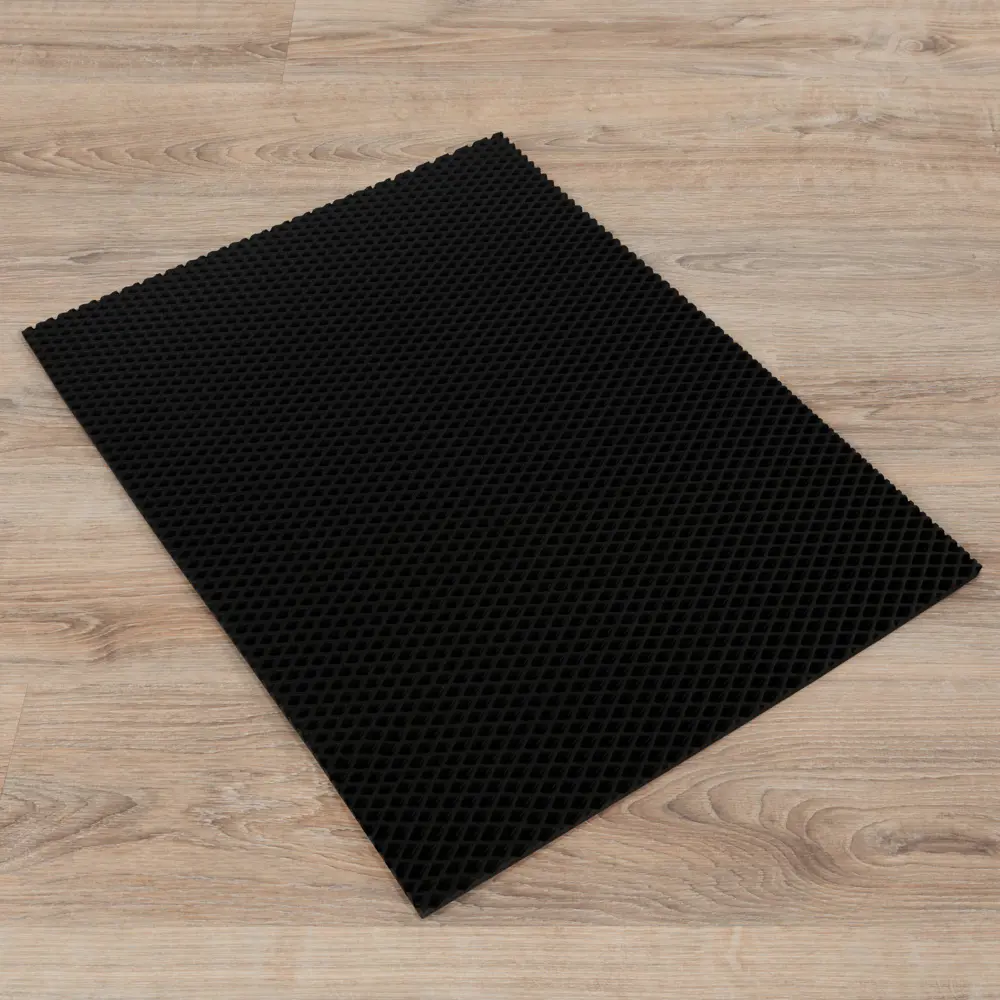 Коврик ячеистый ЭВА Ромбы 43х62см черный