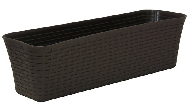 Ящик пласт. балконный РОТАНГ коричневый 60СМ /М3226/М3226- купить в АПлайн