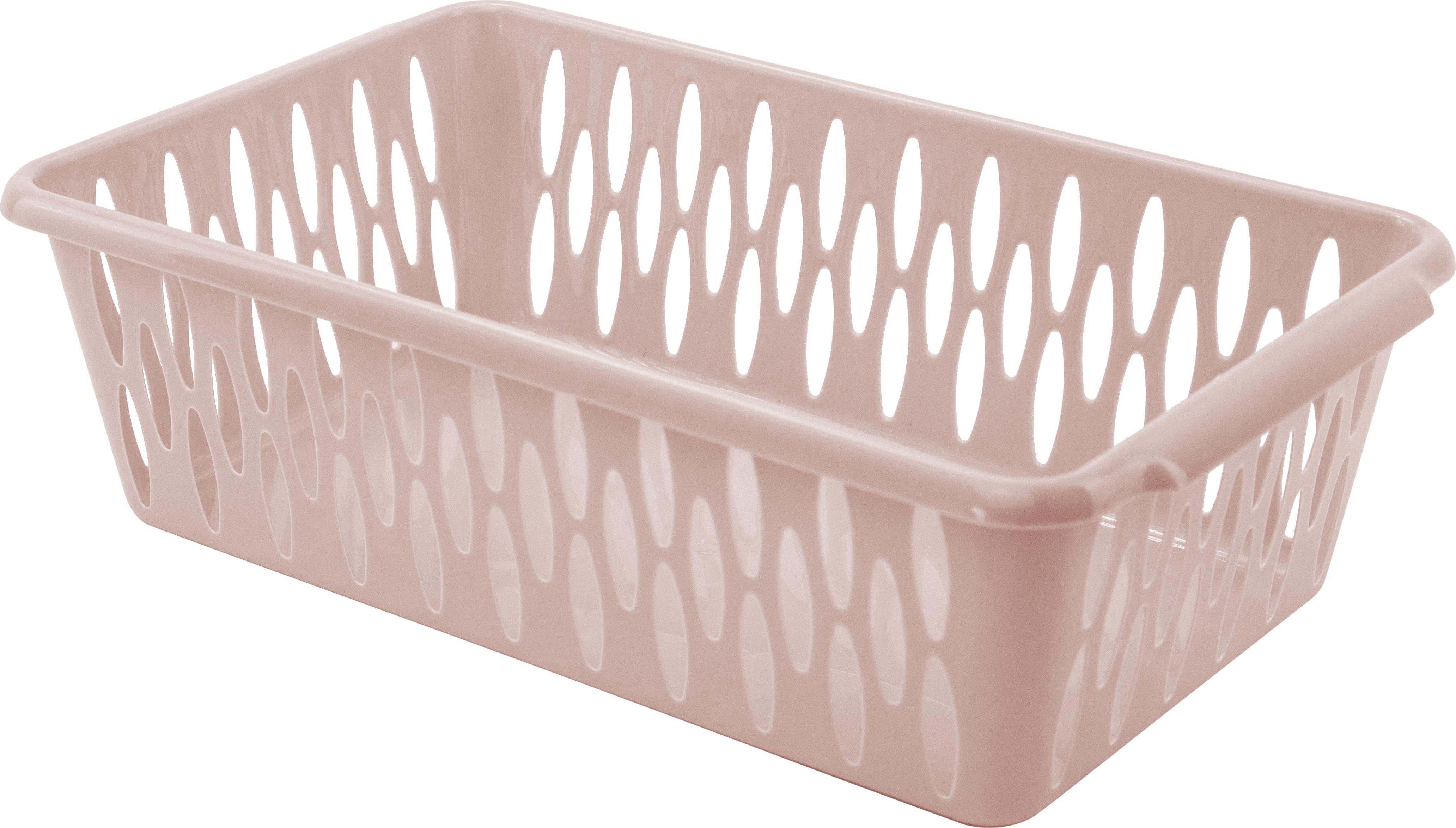 Корзина для хранения пласт. Лайт S 24,2х14,5х7,1см бежевый топаз KL201110005KL201110005- купить в АПлайн