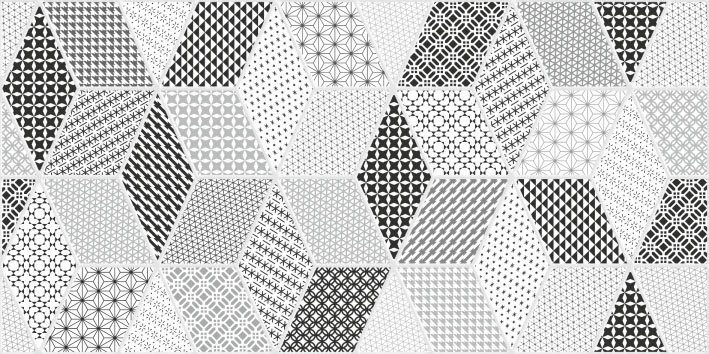 Плитка облицовочная Тренд 7 тип 1 белая 30х60см