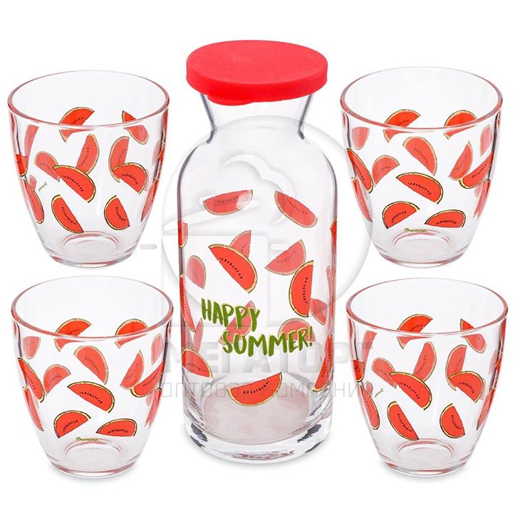 Набор предметов стекл. Pasabahce Jungle декантер + 4 стакана 96723BD 