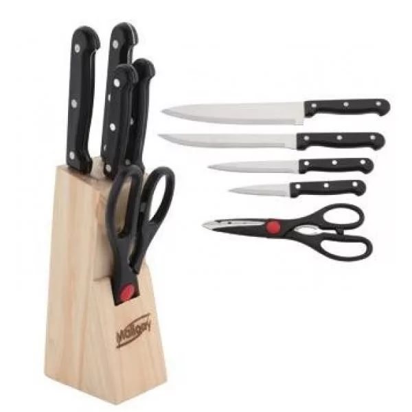 Набор ножей нерж. стали Mallony MAL-S02B 6 предметов 985309 