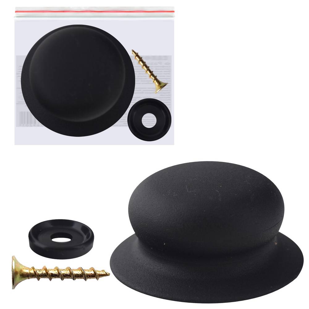 Ручка для крышки пласт. Мультидом с саморезом МТ76-79