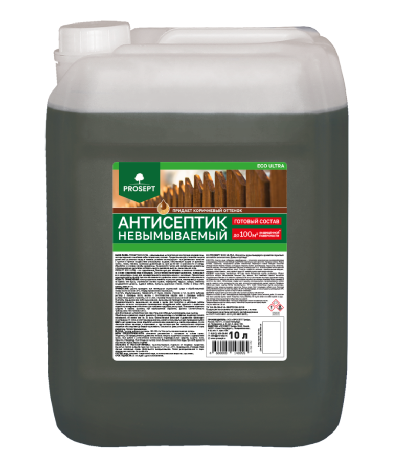 Антисептик PROSEPT ECO ULTRA невымываемый коричневый 10л062-10- купить в АПлайн