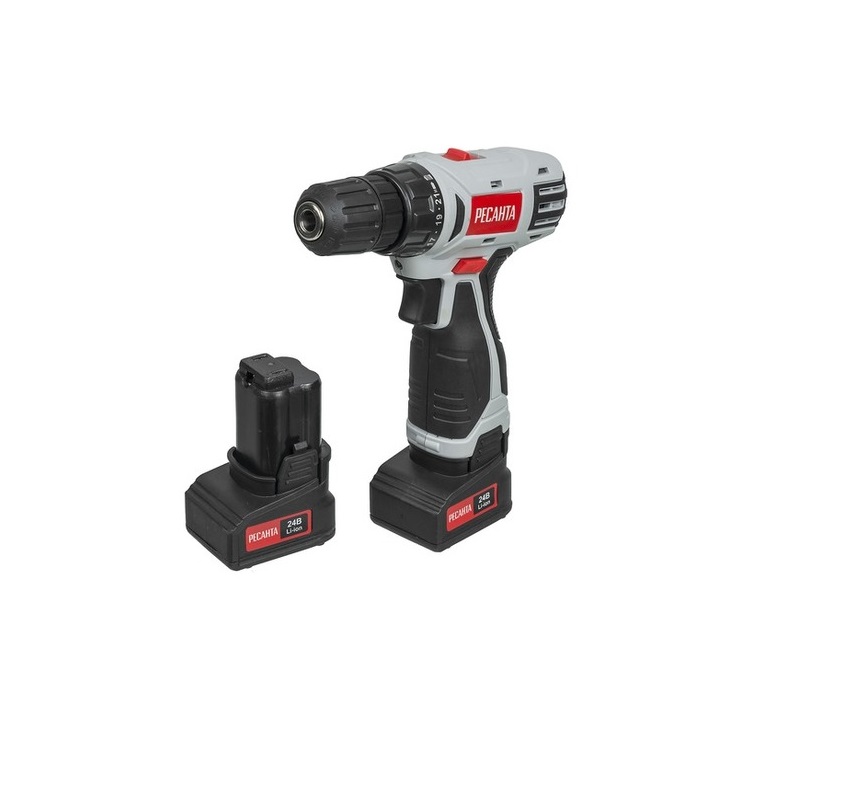 Дрель-шуруповерт аккумуляторная 14,4В, 45Hm, 2х2,0Ач Ресанта ДА-14-2ЛК - 75/14/4 - купить в АПлайн