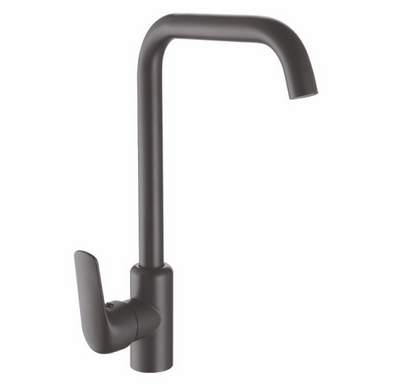 Смеситель для кухни EK черный с высоким изливом 71306-8- купить в АПлайн