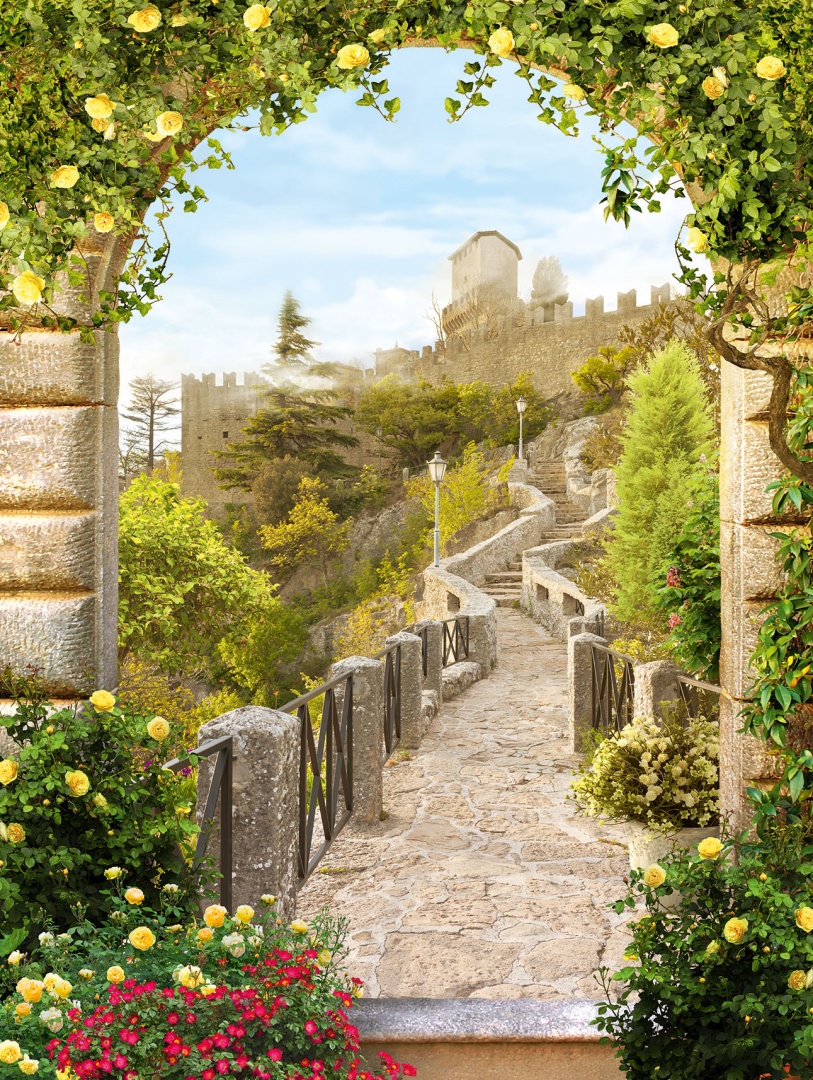 Фотообои "Путь к замку" 8л. 200х260- купить в АПлайн