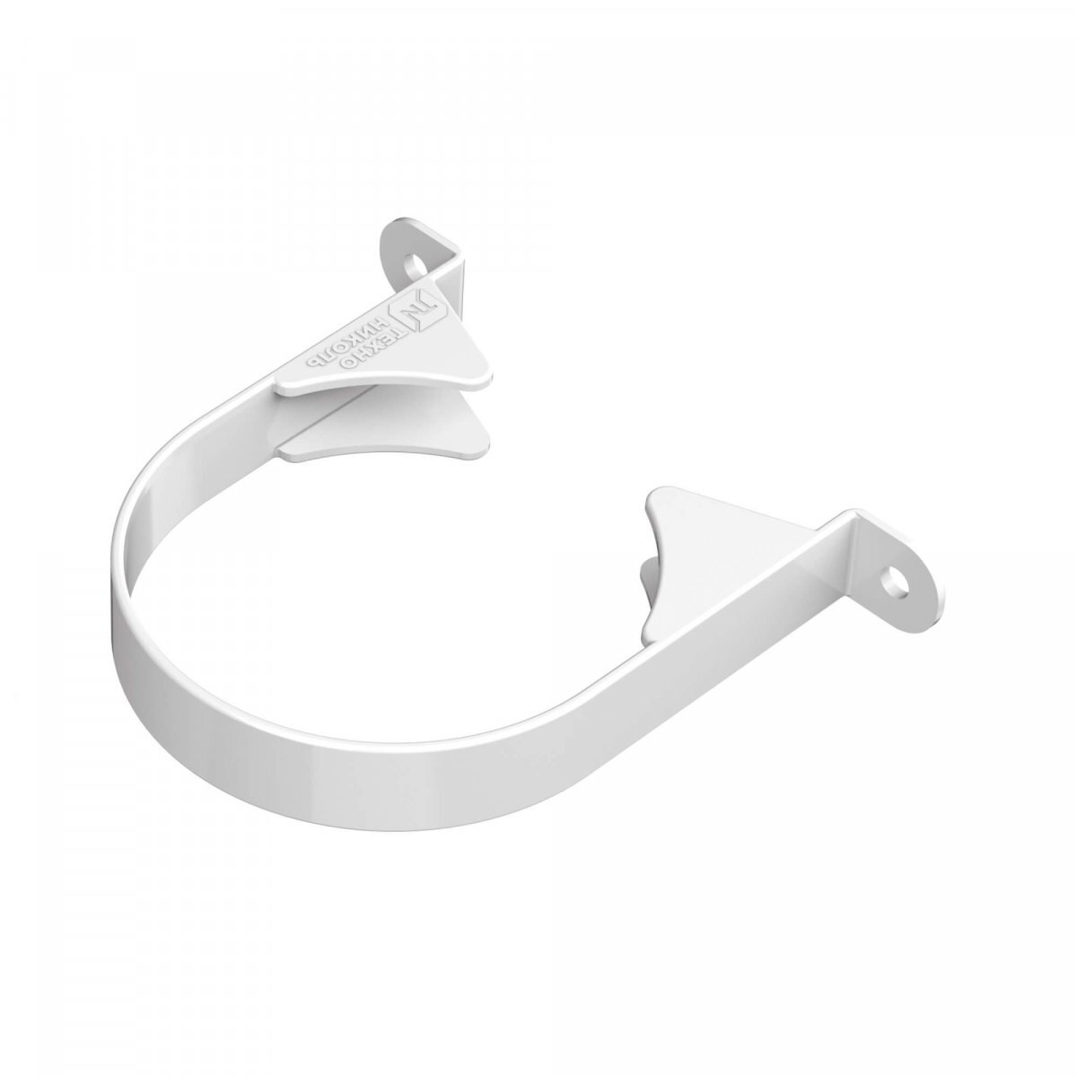 Хомут трубы ТехноНИКОЛЬ Оптима D120/80мм пластик белый - 128156 - купить в АПлайн