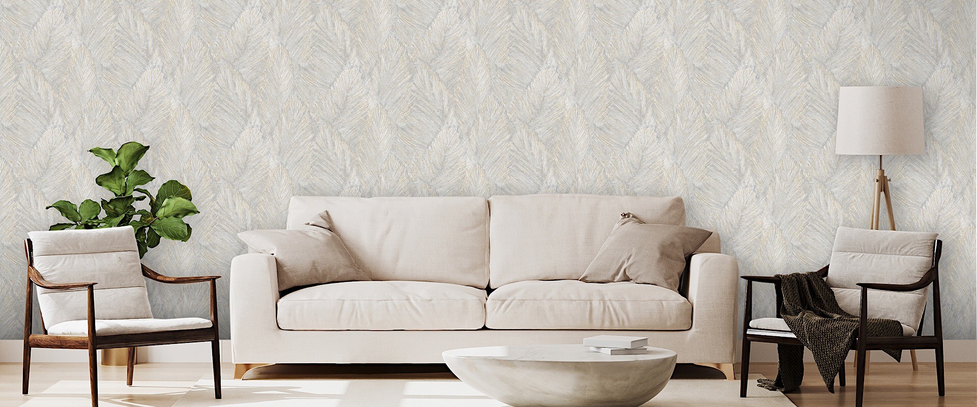 Обои виниловые на флизелинове Victoria Stenova Перо Мотив 1,06х10м 283519283519- купить в АПлайн