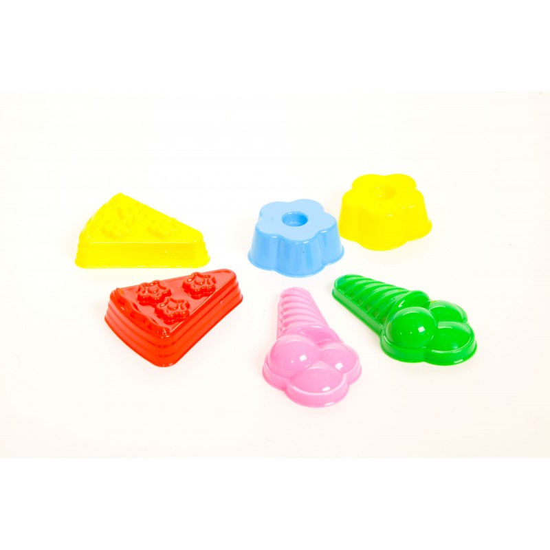 Набор детских формочек пласт. Радиан кекс, тортик, рожок 10014002