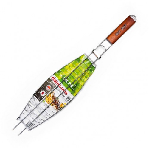 РЕШЕТКА-ГРИЛЬ HOT POT ДЛЯ РЫБЫ 60(+4)Х36Х12Х4 СМ/12 АРТ.61340