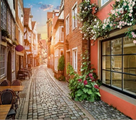 Фотообои "Солнечная улочка " 12л. 294х260 -  - купить в АПлайн