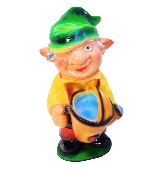 Фигура садовая гипс Тролль с лейкой 550х300мм арт.365