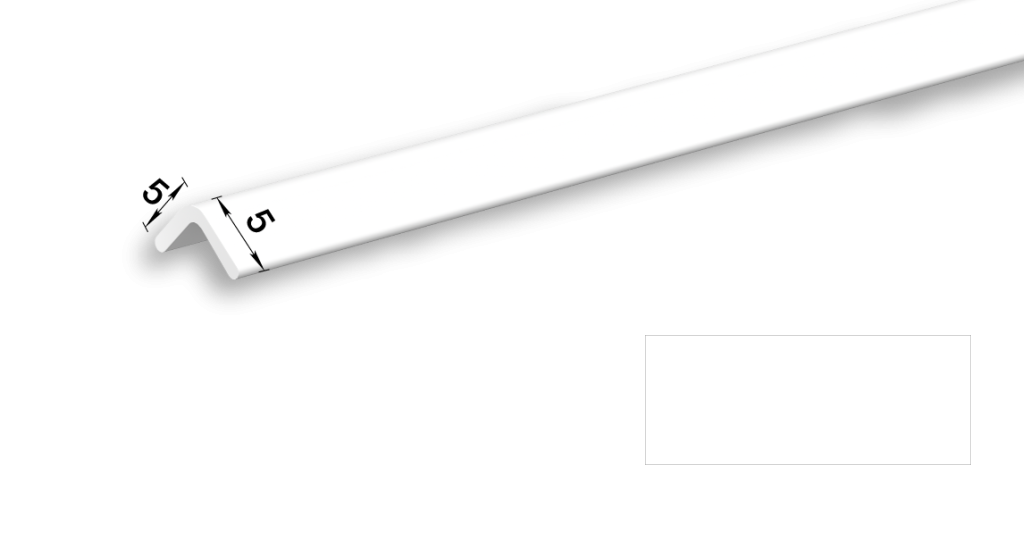 Профиль окантовочный для SPC-плиток стеновых 001 Белый 1,18м "Идеал Керама"