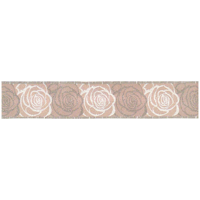 Бордюр бумажный декоративный дуплекс коричневый 10м ширина 5 см 619-15