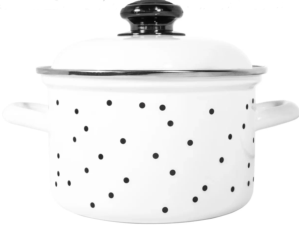 Кастрюля эмал. Black dots 3,0л С-1612АП2/4 107186