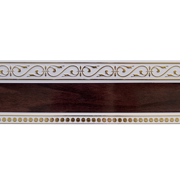 Бленда Монарх Тесей Золото Темный орех Белая 0,07х4м