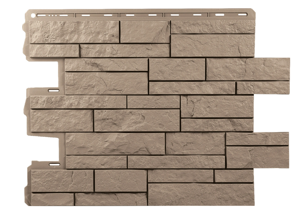 Фасадная панель "Альта Профиль" Шотландия Эко бежевый 0,79х0,59м / 0,46м2