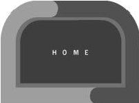 Коврик придверный полукруглый IMPERIAL 50х80см 405