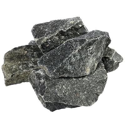 Камень Габбро-Диабаз, колотый, в коробке по 20 кг
