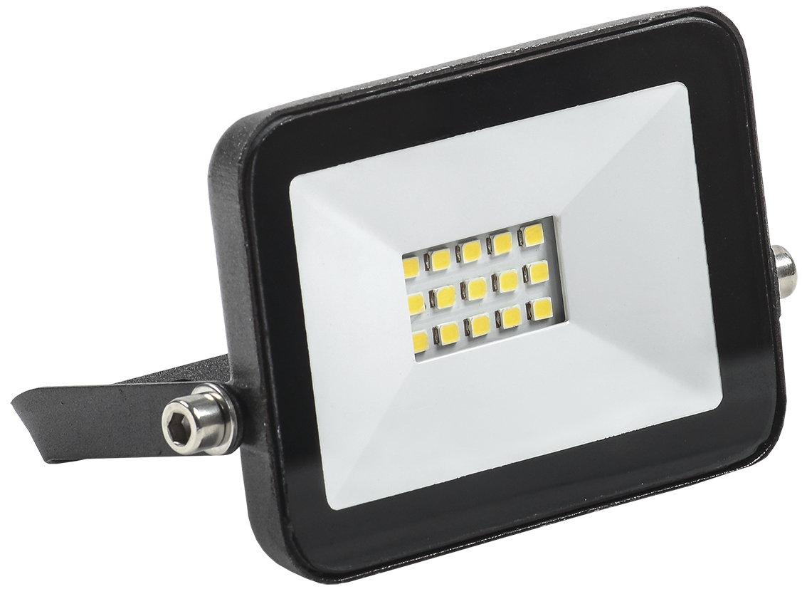 Прожектор светодиодный 10Вт 6500К IP65 черный IEK СДО 06-10LPD0601-10-65-К02 (619)LPD0601-10-65-К02- купить в АПлайн