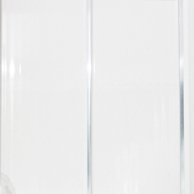 Панель ПВХ Софитто (белый лак) 2 полосы серебро (хром) 0,24х3,0м