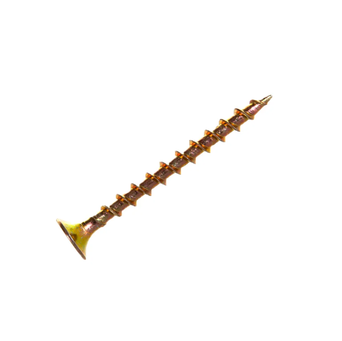 Саморез гипс/дерево желтый цинк 3,5х51 контейнер (100шт) ГОСКРЕП - 1-0014230 - купить в АПлайн
