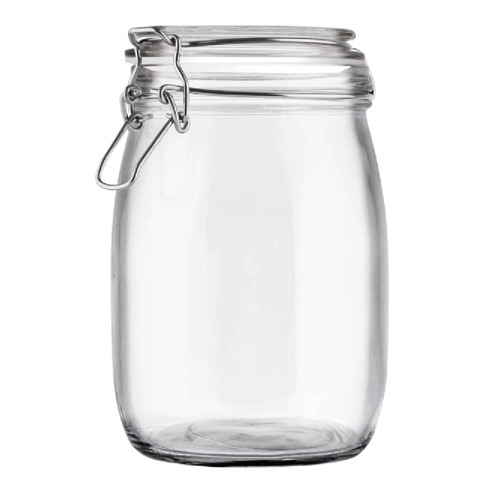 Банка стекл. Appetite 750мл круглая с фиксатором S6503