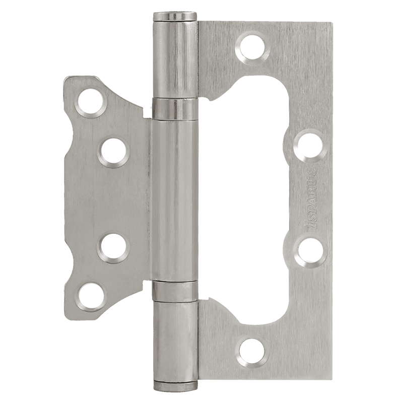 Петля накладная (бабочка) НОРА-М ISPARUS 800-4 100х75х2,5мм матовый хром (2шт)