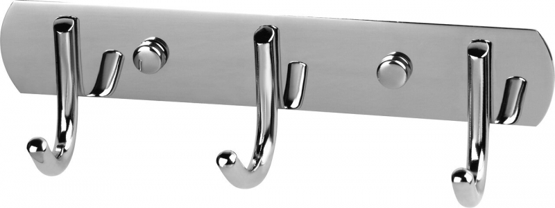 Вешалка с 3-мя крючками "РЫЖИЙ КОТ" Сталь арт. SSA-017-3