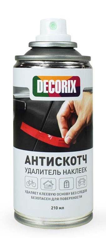 Удалитель наклеек АНТИСКОТЧ Decorix 210мл