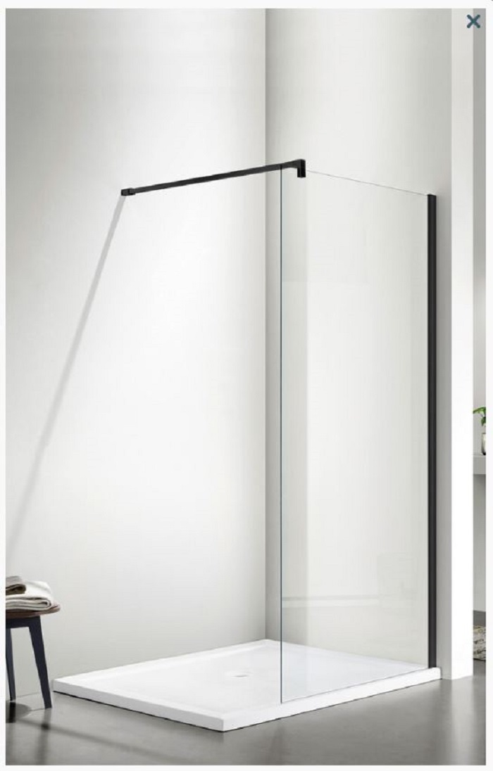 Душевое ограждение SANTREK AQUA Тour - SG-900-С-Matt Black 900*1950 стекло Прозр 6мм, проф. Чёрн. 314082- купить в АПлайн