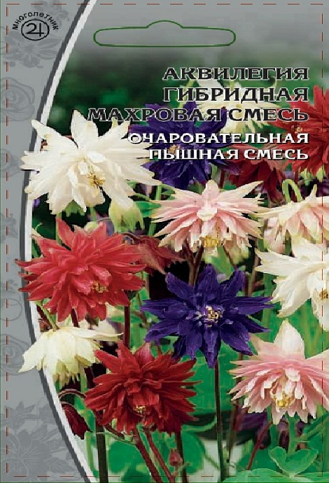 Аквилегия гибридная Махровая смесь 0,05гр. 964857964857- купить в АПлайн