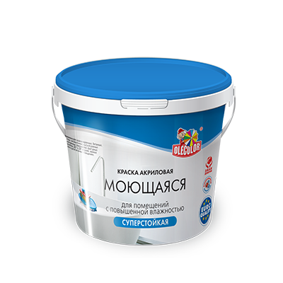 Краска в/д OLECOLOR акриловая моющаяся База С 19л4300006583- купить в АПлайн
