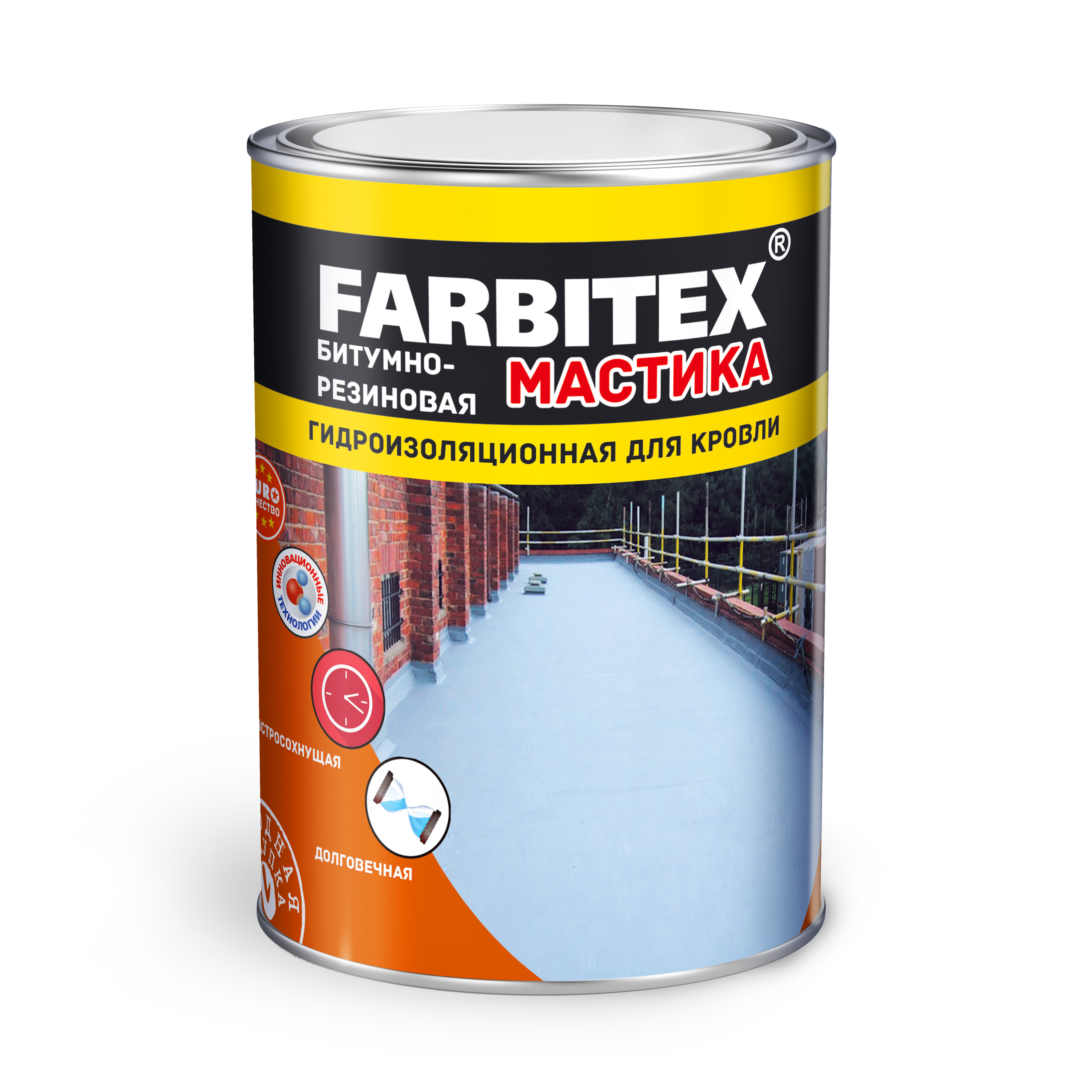 Мастика битумно-резиновая FARBITEX для кровли 17кг	4300003458- купить в АПлайн