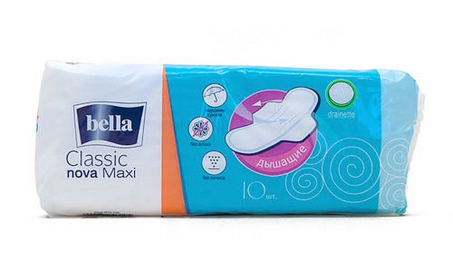 ПРОКЛАДКИ "BELLA" CLASSIC NOVA MAXI DRAI  10ШТ /5900516303105/