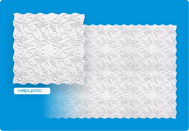 Плитка потолочная "Формат" Нарцисс Люкс S инжекционная DITP-0NRCIS-WH-0032 (блист.8 шт)