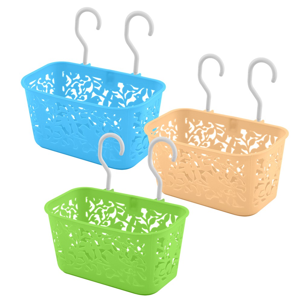 Корзина подвесная пласт. Мультидом с двумя крючками YM75-110