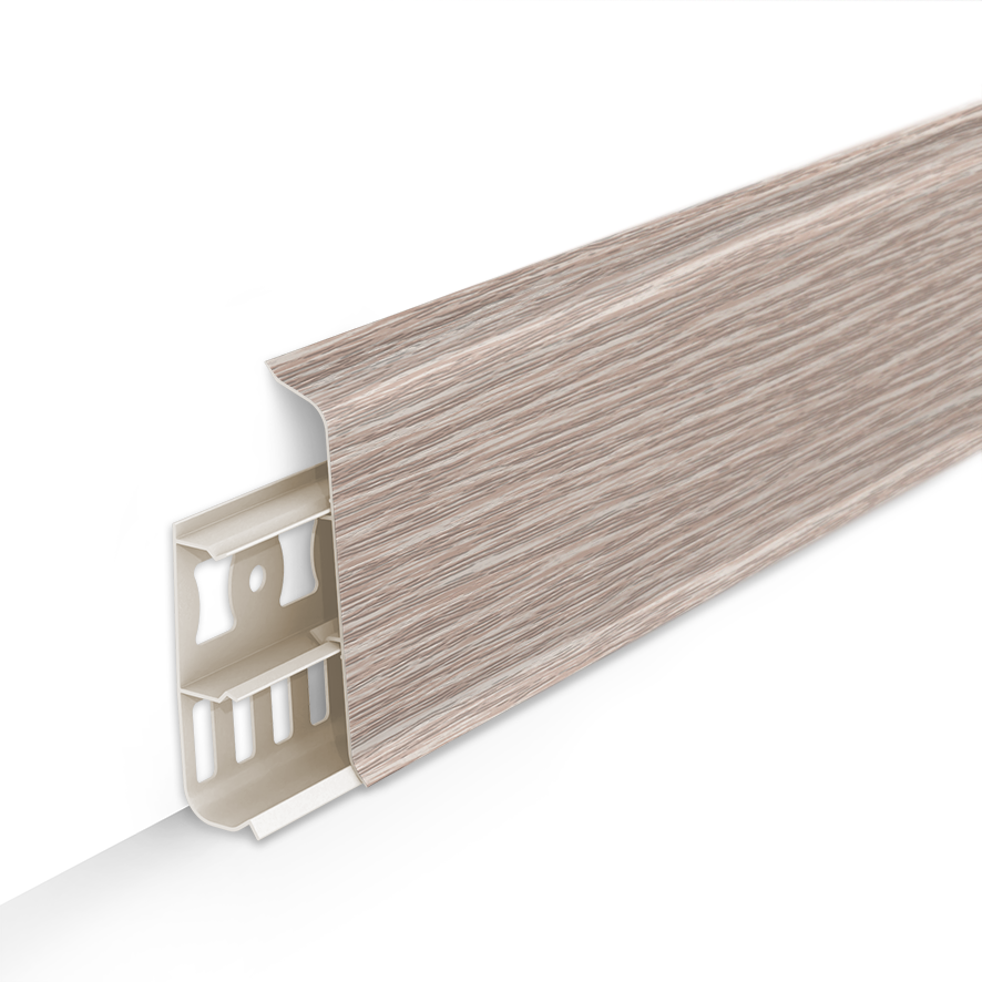 Плинтус ПВХ 2,2м П85 "Деконика", 229 Дуб латте