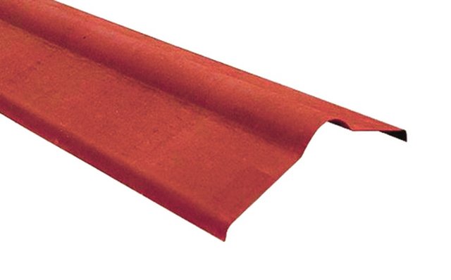 Конек к ондулину красный 0,36х1,0м