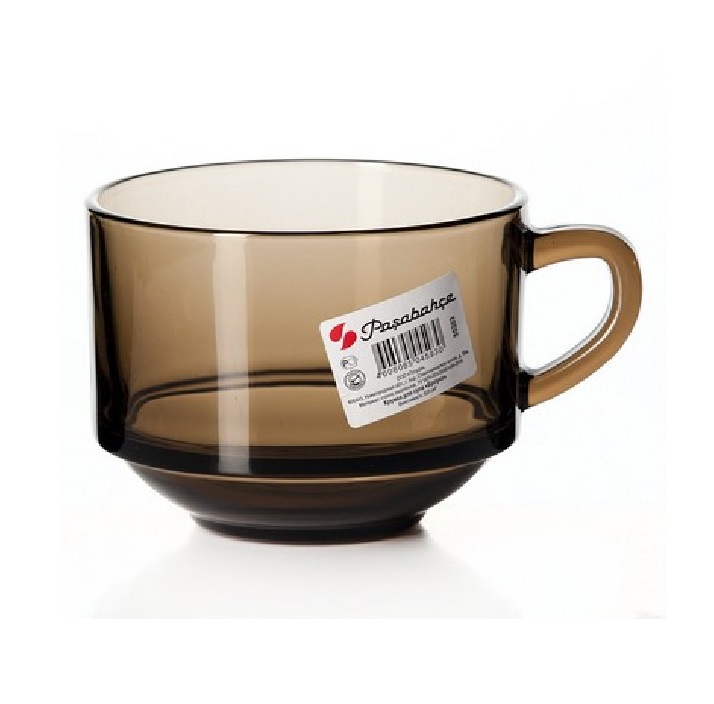 Кружка для супа стекл. БРОУНЗ 600мл 55303SLBZT