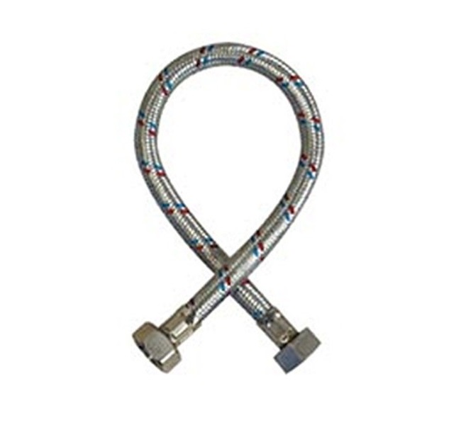 Подводка для воды 0,6 м в стальной оплетке вн/вн (г/г)